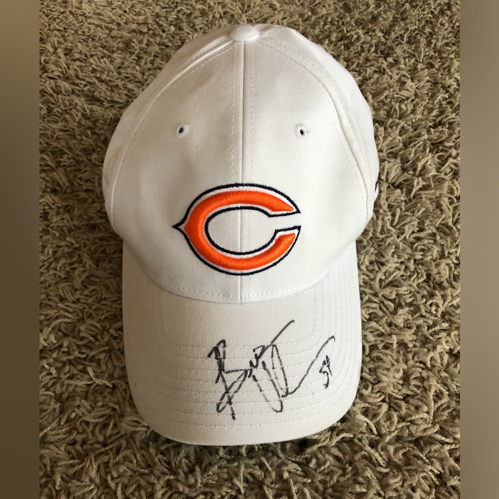 54 Brian Urlacher Signed Chicago Bears Hat NFL seal